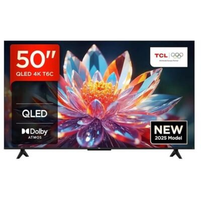 TCL 50” Smart UHD 4K QLED Google TV 50T6C