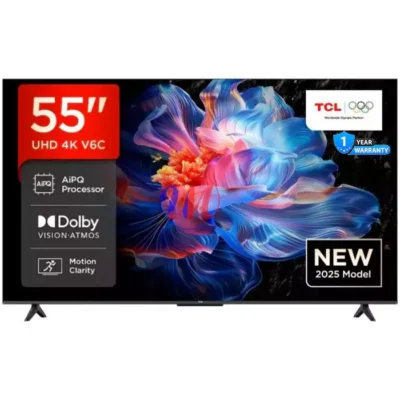 TCL 55” Smart UHD 4K Google TV 55V6C