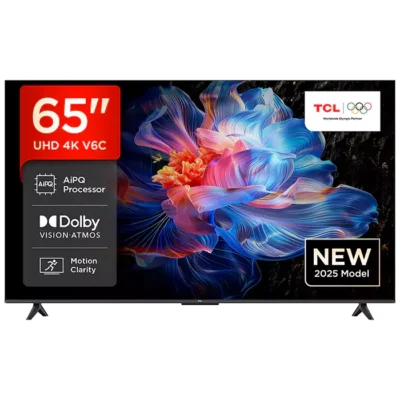 TCL 65” Smart UHD 4K Google TV 65V6C