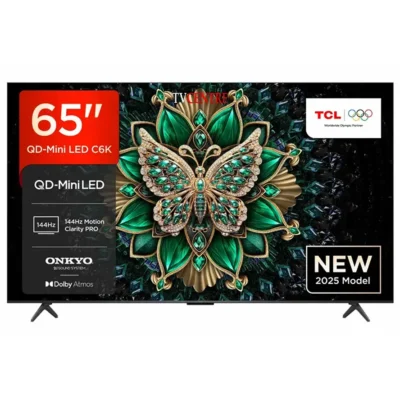 TCL 65” Smart QD-Mini LED Google TV 65C6K